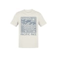 thumbnail image 1 of Pacific Pace Surf Design Men's T-shirt Off-White, 1 of 3