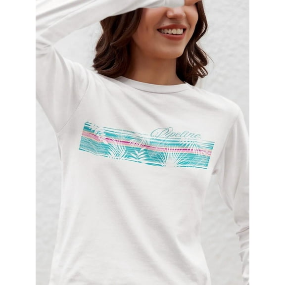 Pacific Palm Long Sleeve T-Shirt Women's -Pipeline