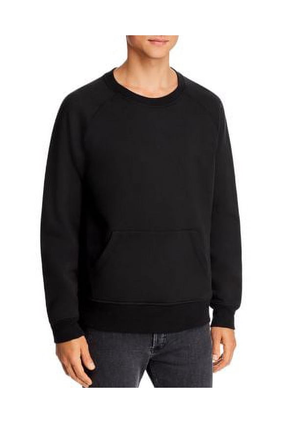 BLACK Crewneck Sweatshirt, US Medium