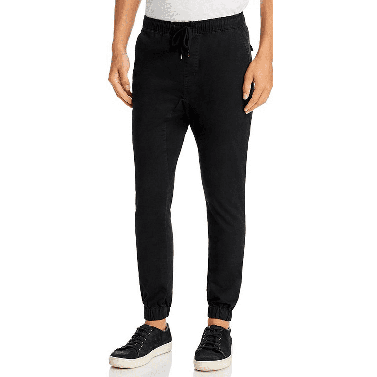 Pacific & Park Core Twill Slim Fit Jogger Pants Black-Size Small 30-32W