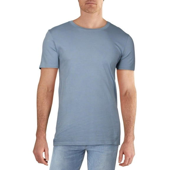 Pacific & Park Mens Cotton Short Sleeves T-Shirt Blue S
