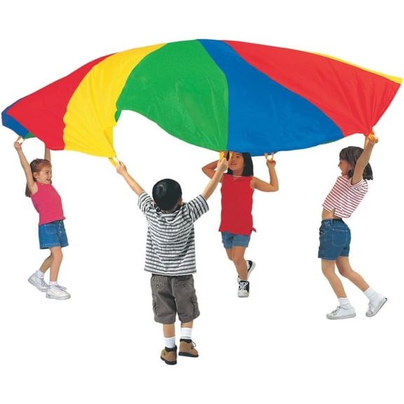 Pacific Play Tents 35' Parachute, W/ Handles, Rip-Stop Nylon Play Parachute 1 Count