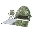 thumbnail image 1 of Pacific Play Tents Camo Set Chair and Sleeping Bag Polyester Play Tent, Green, 1 of 10