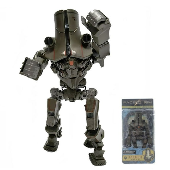 Pacific Rim Cherno Alpha 7-Inch Action Figure Battle-Damaged Movie Collectible, Movable Joints, with Display Stand