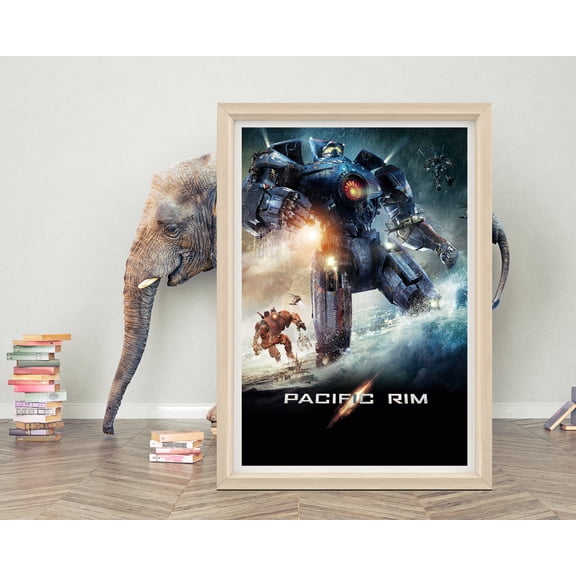 Pacific Rim Classic Movie Poster, Sci Fi Robot Film Wall Art Print