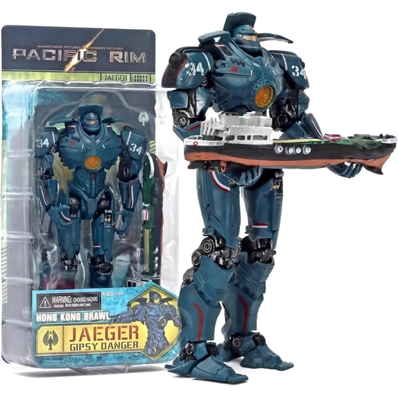 Pacific/Rim Mech Action Figure, Gipsydanger Ship Edition Boxed Unique Figure Idea, 7.14 in Collectible Mecha Action Figures Kits
