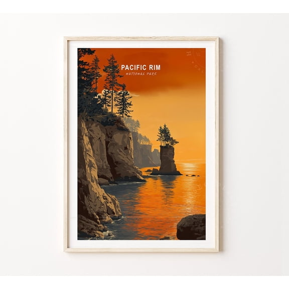 Pacific Rim National Park Minimalist Cityscape Home Decor