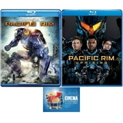 Pacific Rim & Pacific Rim Uprising 2 Blu Ray Set Feature Film Bundle Idris Elba Includes Glossy Print Cinema Movie Time Art Card
