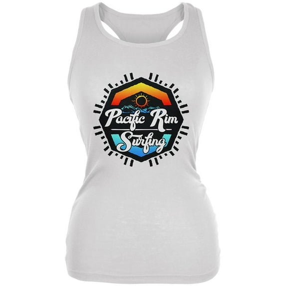 Pacific Rim Surfing Juniors Soft Tank Top White LG