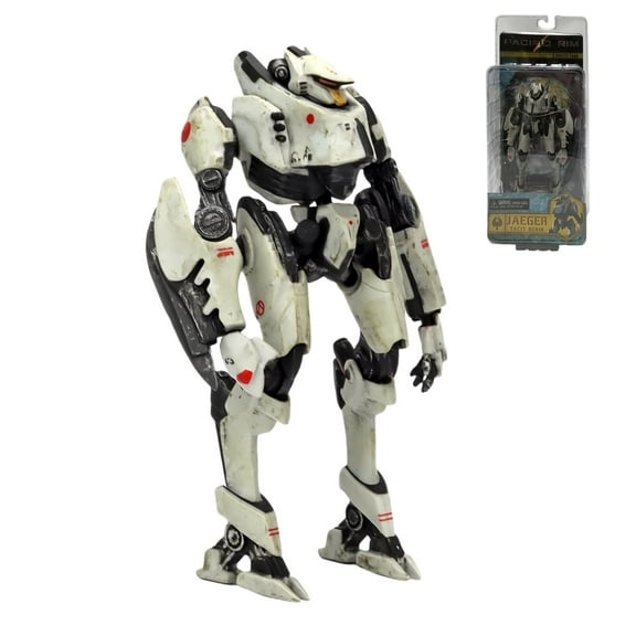 Pacific Rim Tacit Ronin 7-Inch Action Figure Battle-Damaged Movie Collectible, Movable Joints, with Display Stand