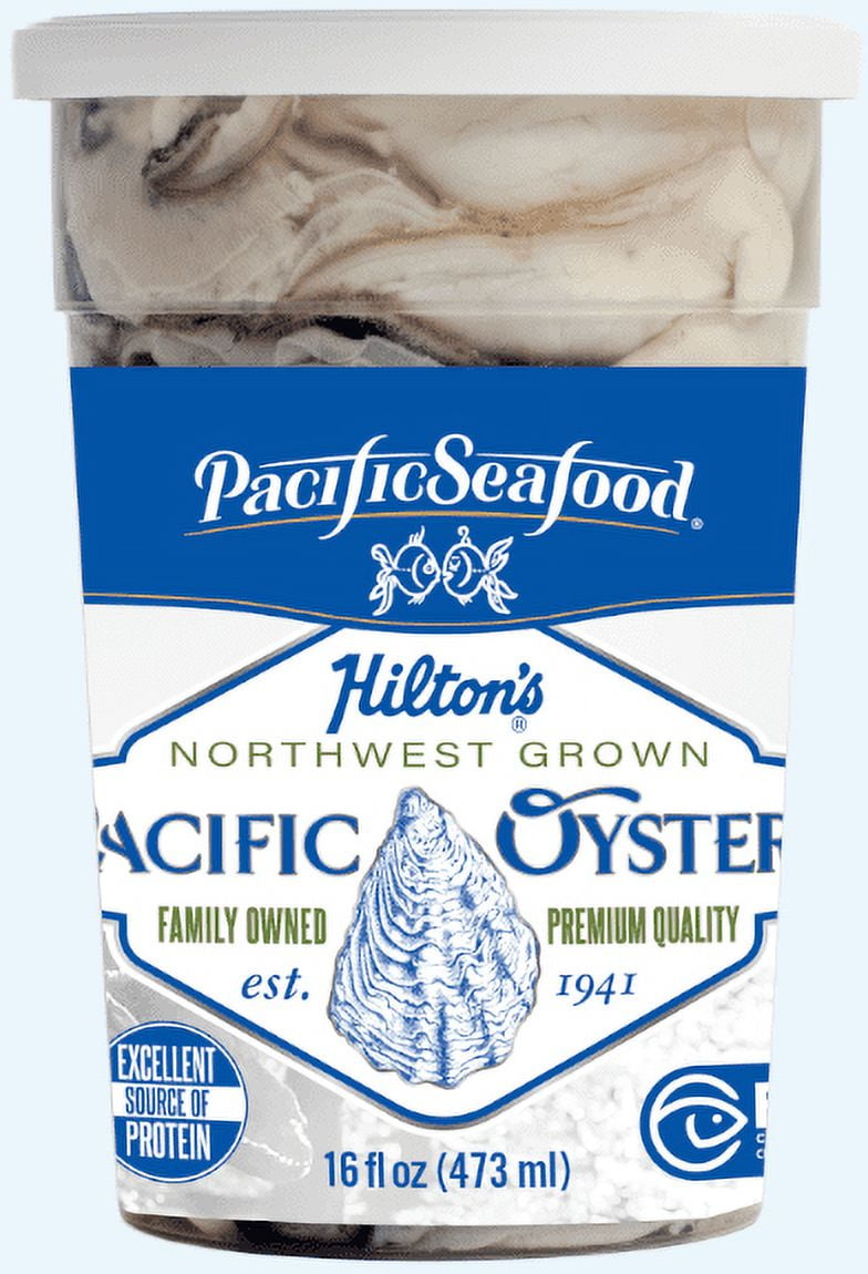 Pacific Seafood Hilton's Fresh, Size x-small, Raw Pacific Oysters