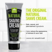 Pacific Shaving Company Natural Shaving Cream with Shea Butter, For Men & Women, Light orange/citrus scent, 7 oz.
