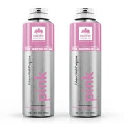 Pacific Shaving Company Pink, Colorful, Foamng Shave Cream for Men & Women, 2-Pack, 7 oz.