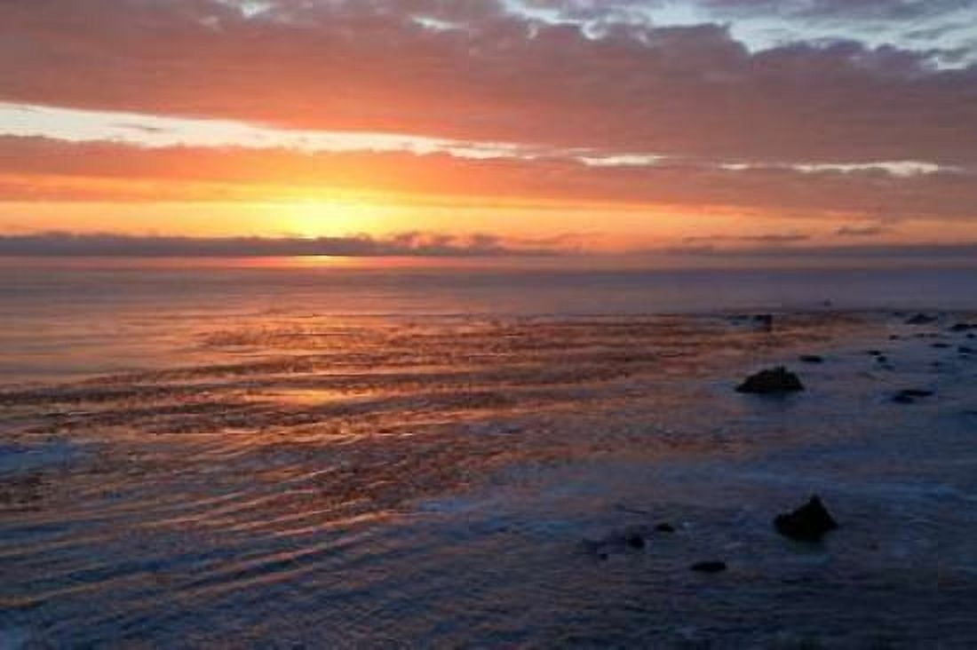 Pacific Sunset II Canvas Art - Rita Crane (12 x 18)