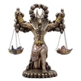 thumbnail image 1 of Pacific Trading Ancient Egyptian God of Underworld Anubis Guardian of Scales Figurine 8.5 Inches (Bronze), 1 of 5