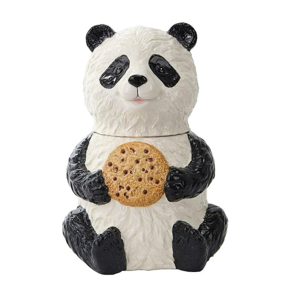 Pacific Trading Chinese Panda Cookie Jar Ceramic Cute Kitchen Accessory