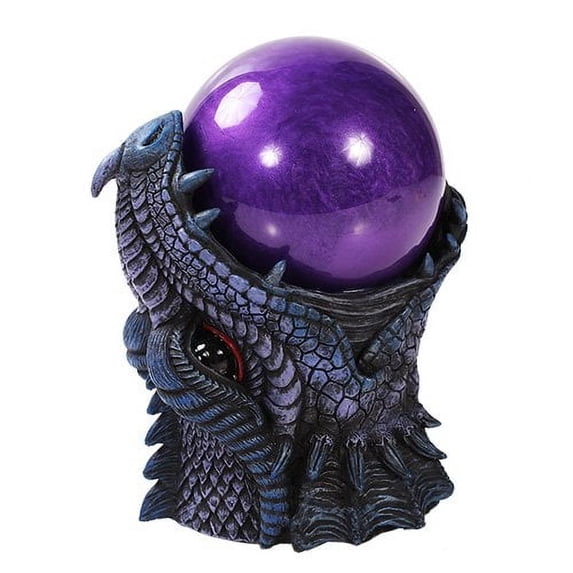 Pacific Trading Dragon Purple Sandstorm Battery Operated Ball Figurine Made of Polyresin