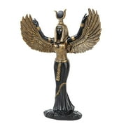 Pacific Trading PTC 11.88 Inch Egyptian Isis Mythological Black Finish Statue Figurine