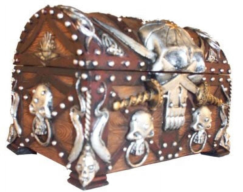 Pacific Trading Pirates Treasure Chest Trinket/Mini Jewelry Box
