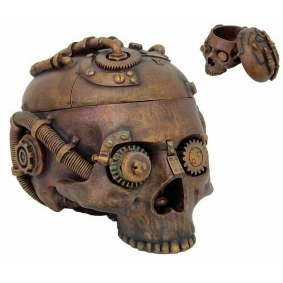 Pacific Trading Steampunk Skull Firguine