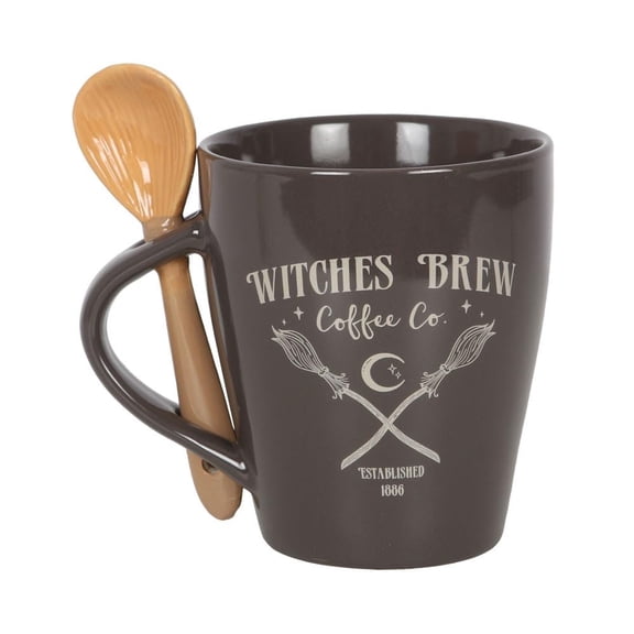 Pacific Trading Witch's Brew Coffee Spoon and Mug