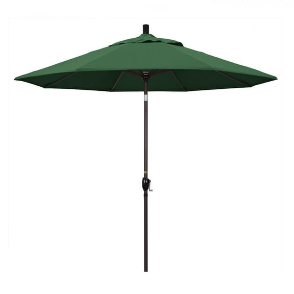 Pacific Trail Series Patio Market Umbrella in Olefin with Aluminum Pole Aluminum Ribs Push Button Tilt Crank Lift