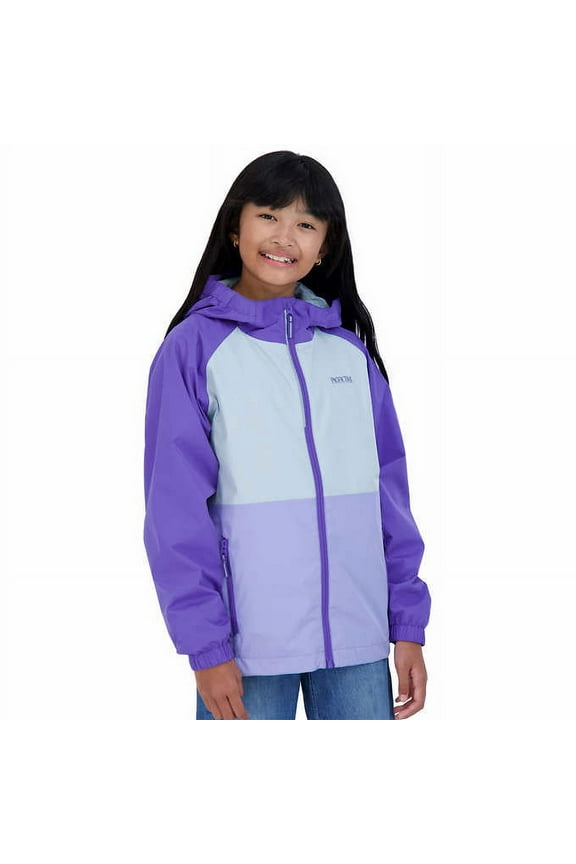 Youth Rain Jacket For Girls | Purple, XS-5/6