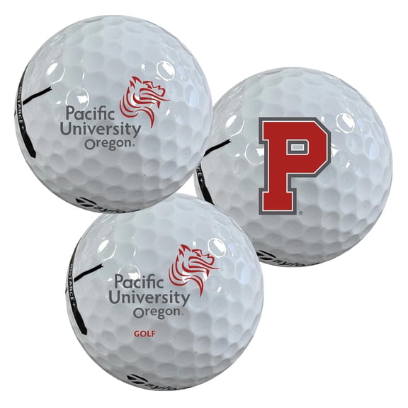 Pacific University Boxers Logo Edition Taylormade Distance+ Golf Balls 12-Pack (Dozen)