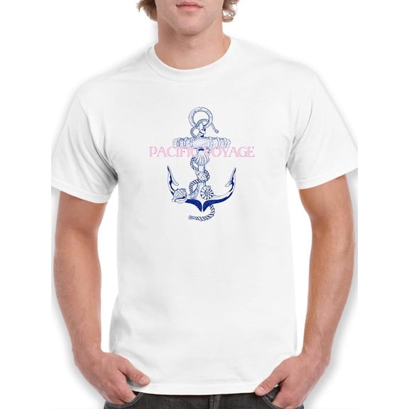 Pacific Voyage Anchor T-Shirt Men -Image by Shutterstock, Male XX-Large
