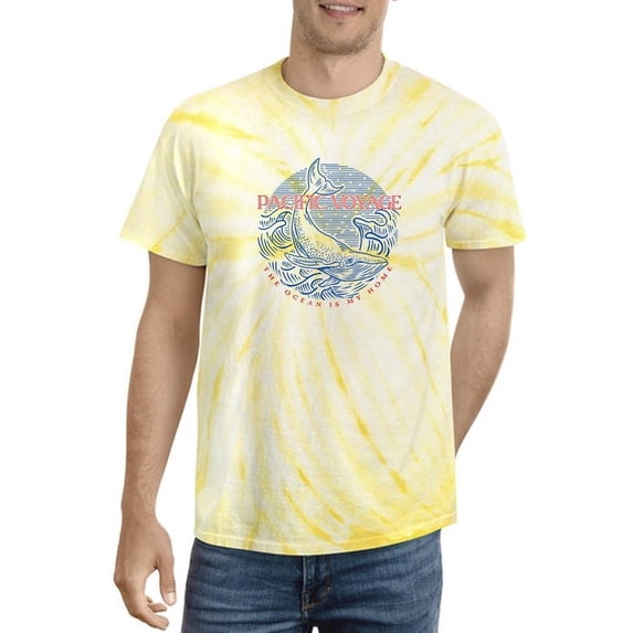 Pacific Voyage Whale Sign Tie Dye Cyclone Men -Image by Shutterstock, Male x-Large