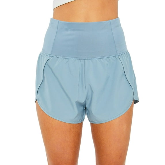 PacificPlex Womens High Waist Athletic Running Sport Track Shorts With Phone Pocket