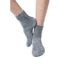 thumbnail image 1 of PacificPlex Womens Luxury Chenille Lounge Spa Socks (One-Size, Grey), 1 of 8