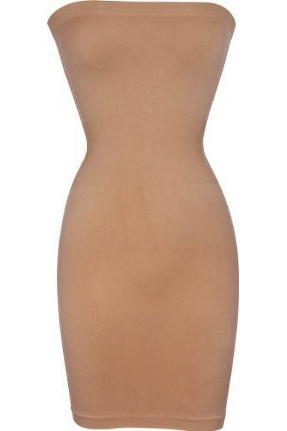 Seamless Smoother Tube Slip Dress Womens, One Size, Khaki