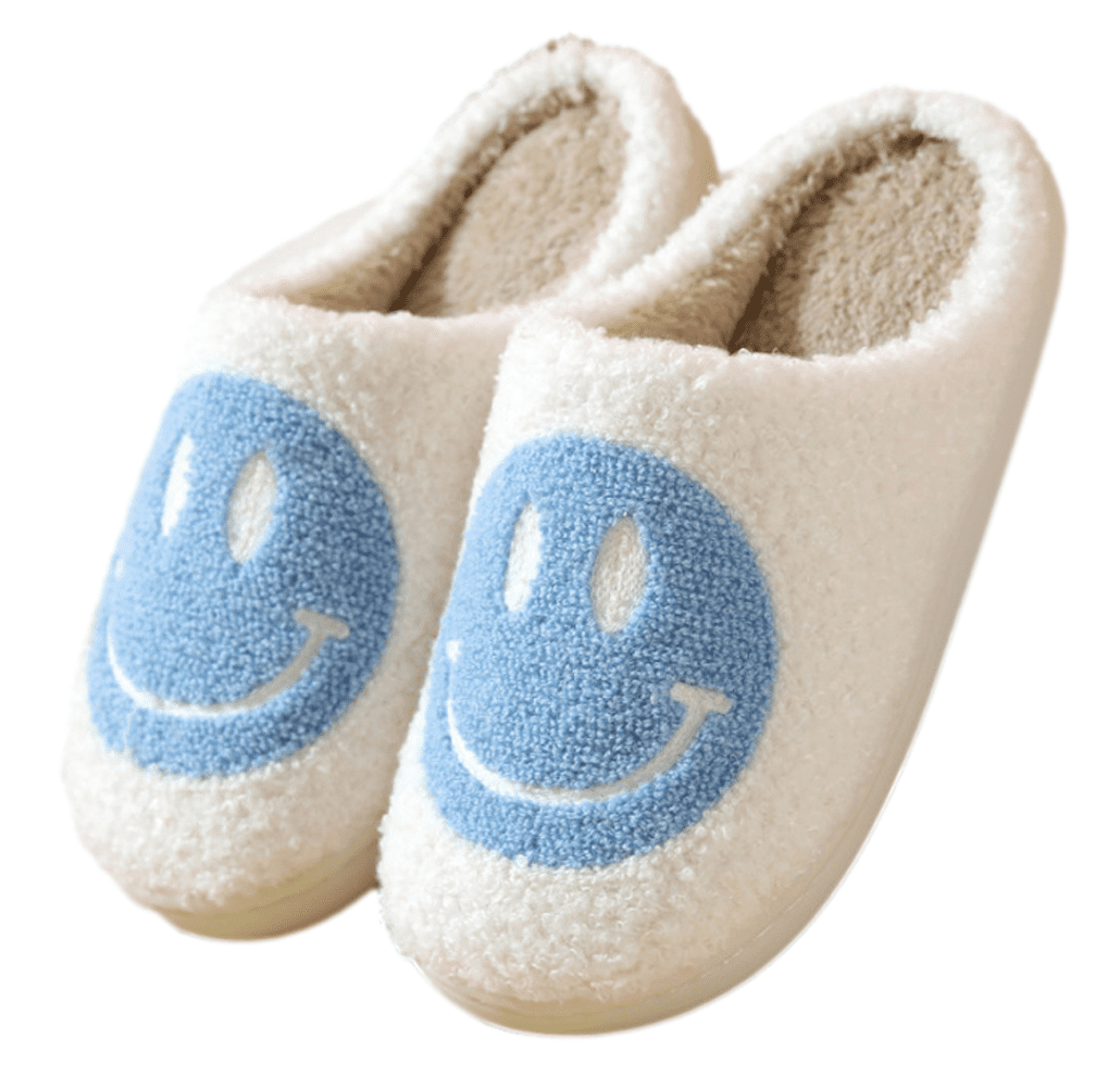 Smiley Blue Slippers Smiley Blue Slippers