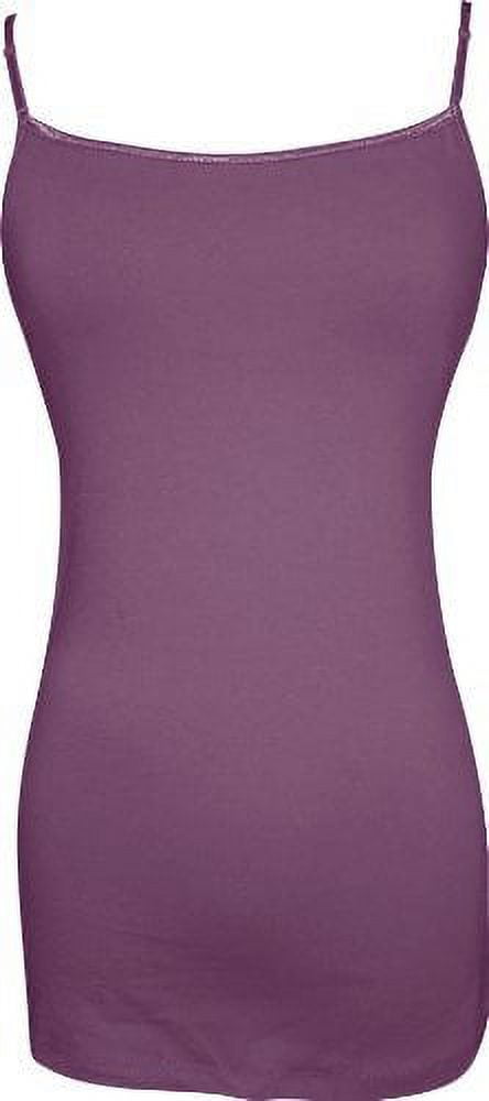 PacificPlex Womens Stretch Cotton Camisole Tank Top Junior & JR Plus Size  (XL, Heather-Charcoal) 