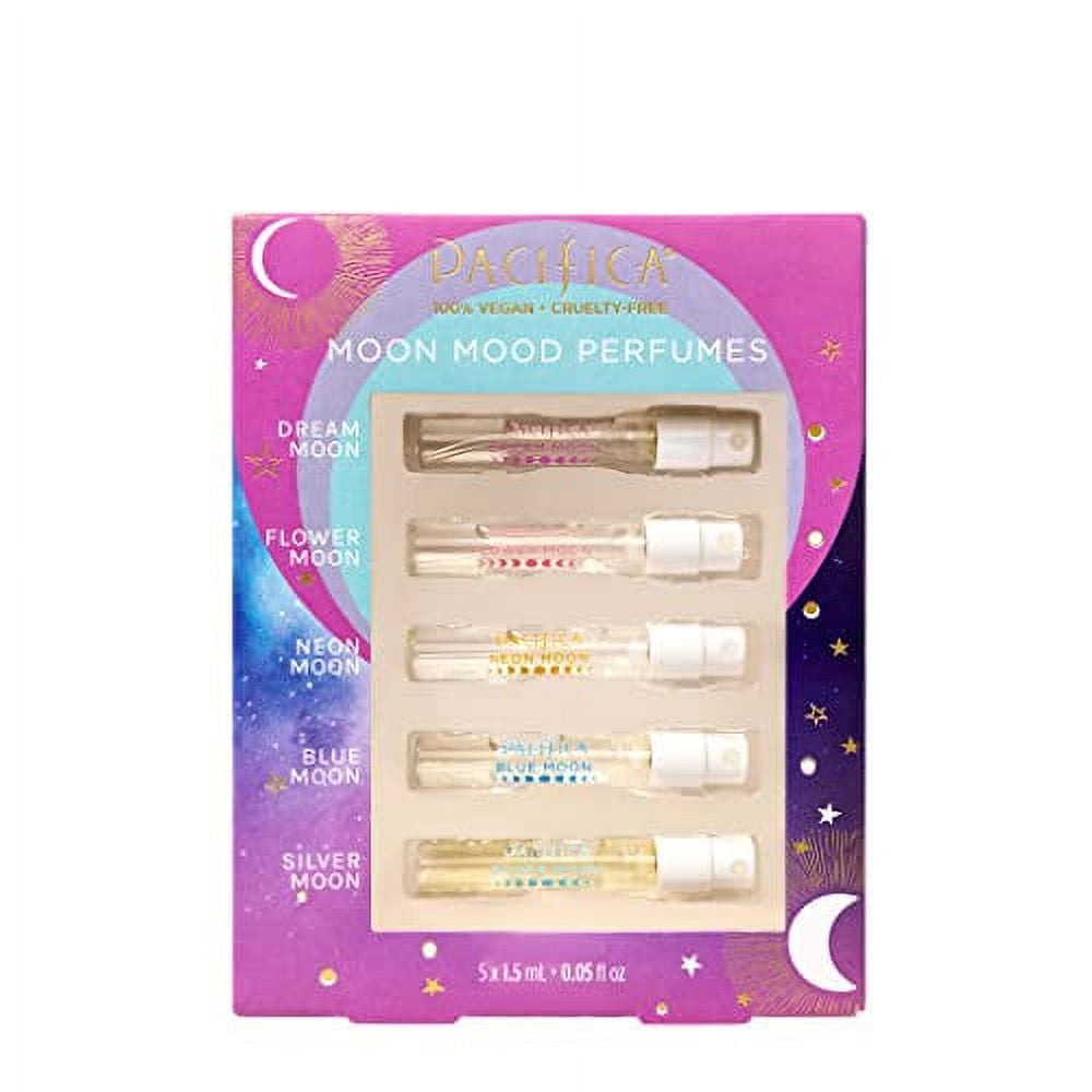 Pacifica Beauty | Moon Moods Spray Perfume Travel Size | Featuring Dream Moon Mini | 5 Scents | Fragrance Sampler Gift Set | Natural + Essential Oils | Clean Fragrance | Vegan + Cruelty Free