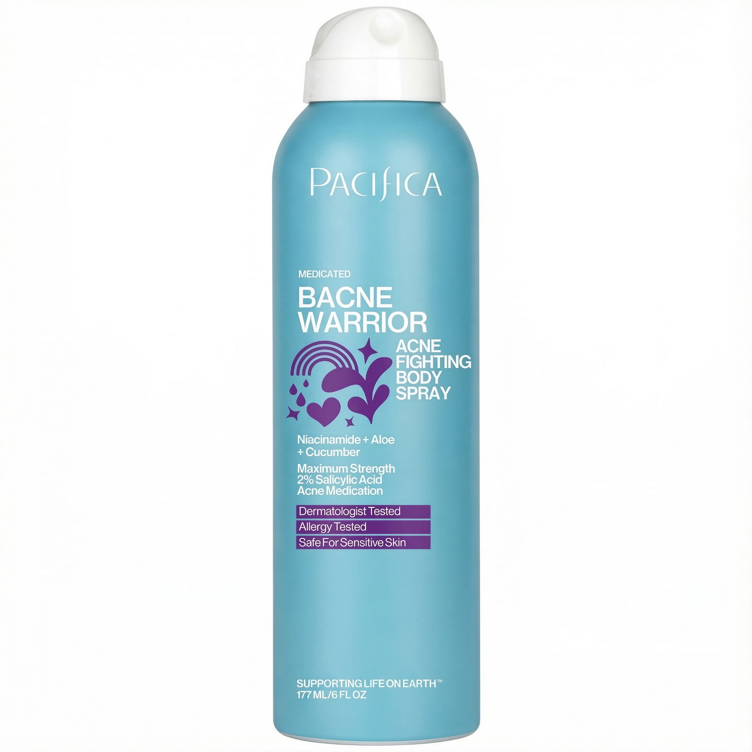 Pacifica Bacne Warrior Acne Fighting Body Spray, 6 oz - Walmart.com