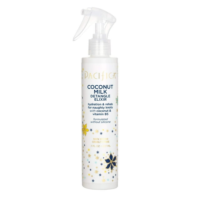 Pacifica Beauty, Coconut Milk Detangle Elixir, Detangler Spray, Leave