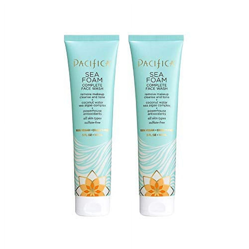 Pacifica Beauty Complete Face Wash, Gentle Daily Facial Cleanser for