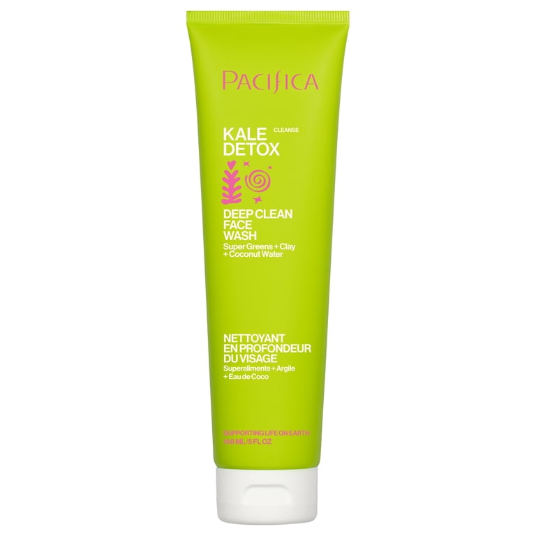 Pacifica Kale Detox Deep Clean Face Wash for Oily, Blemish Prone