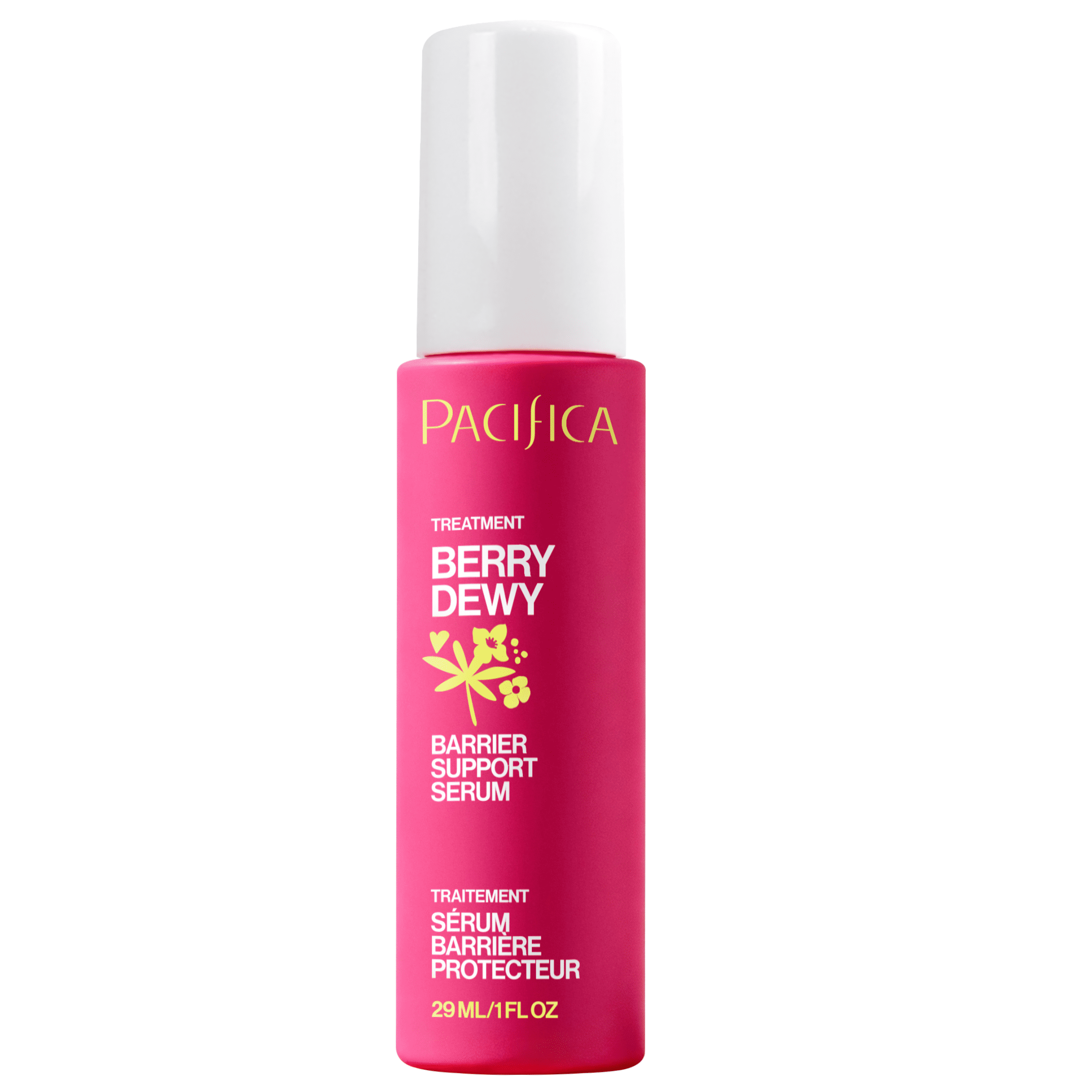 Pacifica Berry Dewy Barrier Support Serum For All Skin Types - Ceramide and Niacinamide Face Serum, Lightweight Gel Texture, Non-Comedogenic, Vegan and Cruelty-