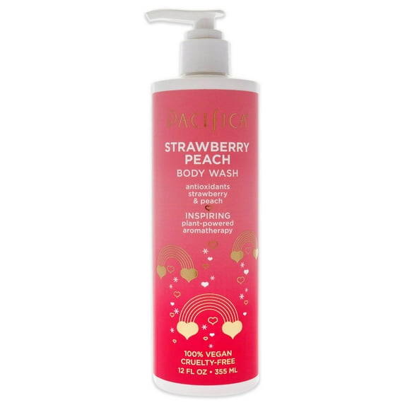 Pacifica Body Wash - Stawberry Peach, 12 oz Body Wash