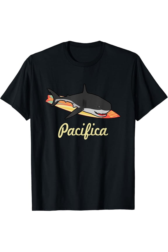 Pacifica California Beach Surf Souvenir Design T-Shirt