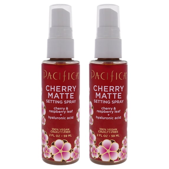Pacifica Cherry Matte Setting Spray - Pack of 2, 2 oz