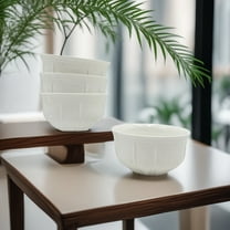 Pacifica Home 4-Pack 10 oz 4.5-Inch Bone China Ice Cream Bowls – Ideal for Summer Treats