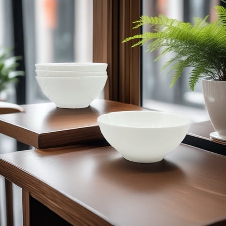 Pacifica Home 4-Pack 10 oz 4.5-Inch Bone China Porcelain Fruit Bowls – Elegant and Versatile