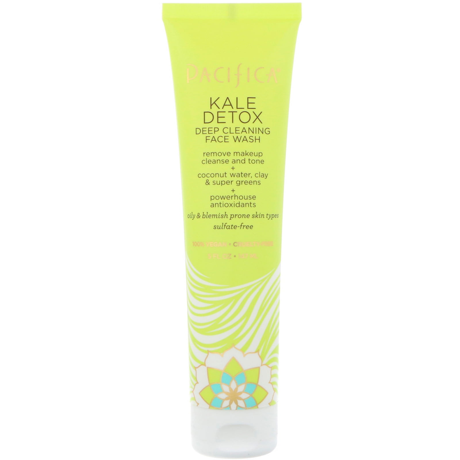 Pacifica Kale Detox Deep Cleansing Face Wash , 5 oz Cleanser