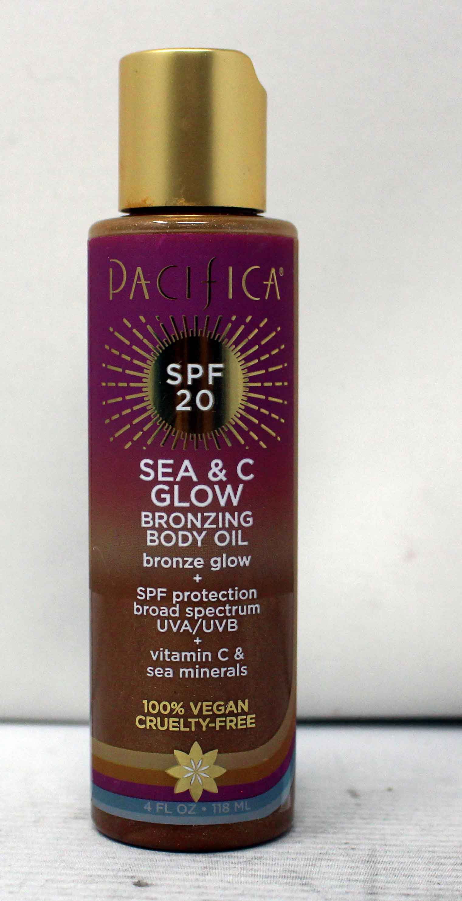 Pacifica Sea and C Glow Bronzing Body Oil SPF 20 4 Ounce