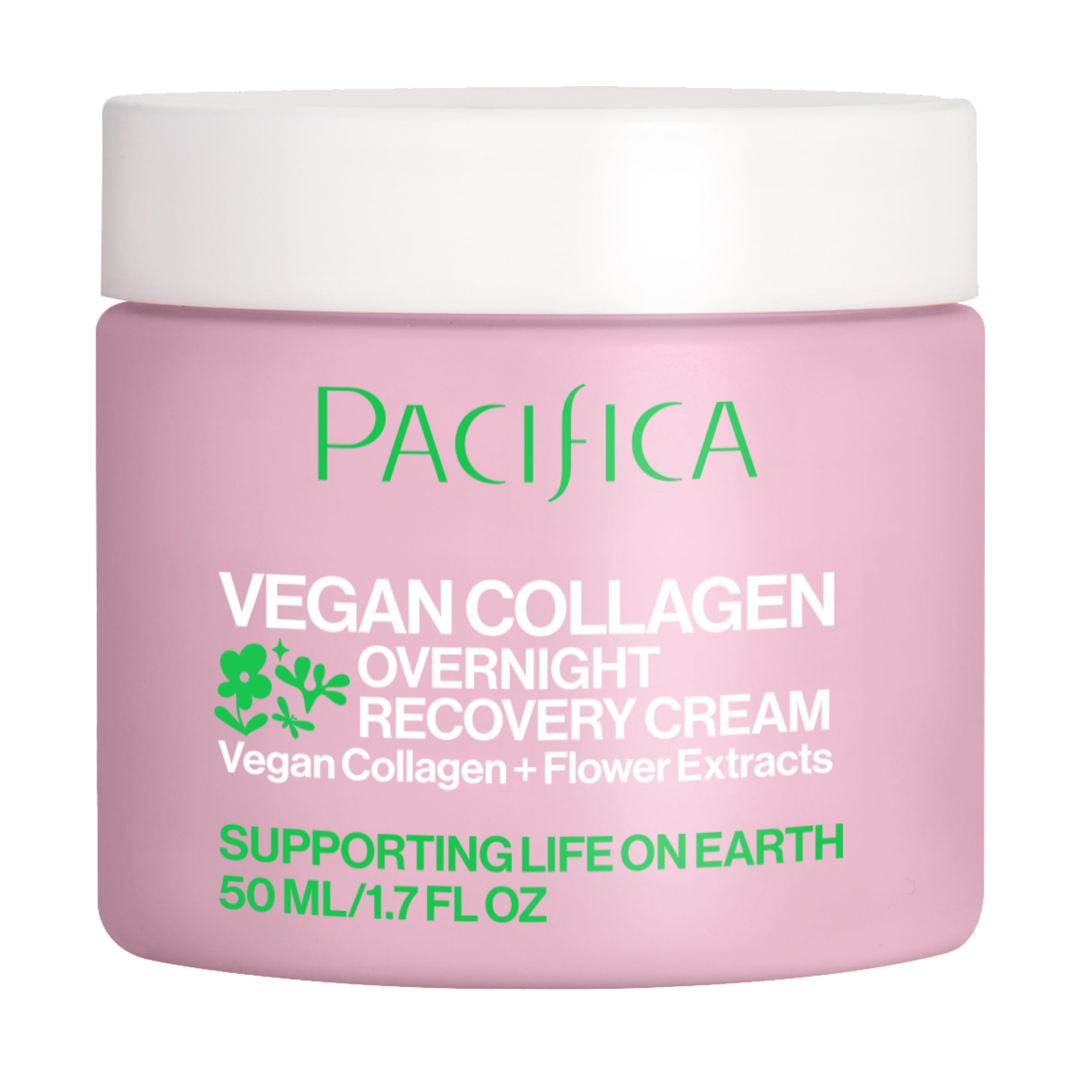 Pacifica Vegan Collagen Plumping Overnight Recovery Cream, 1.7 oz