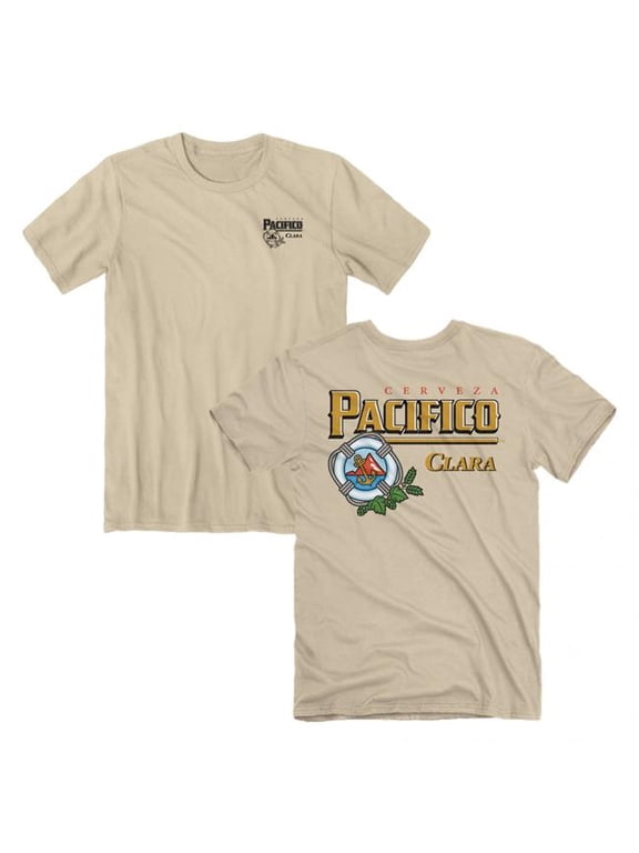 890763-2xlarge Clara Anchors Up Front & Back Print T-Shirt, Tan - 2XL